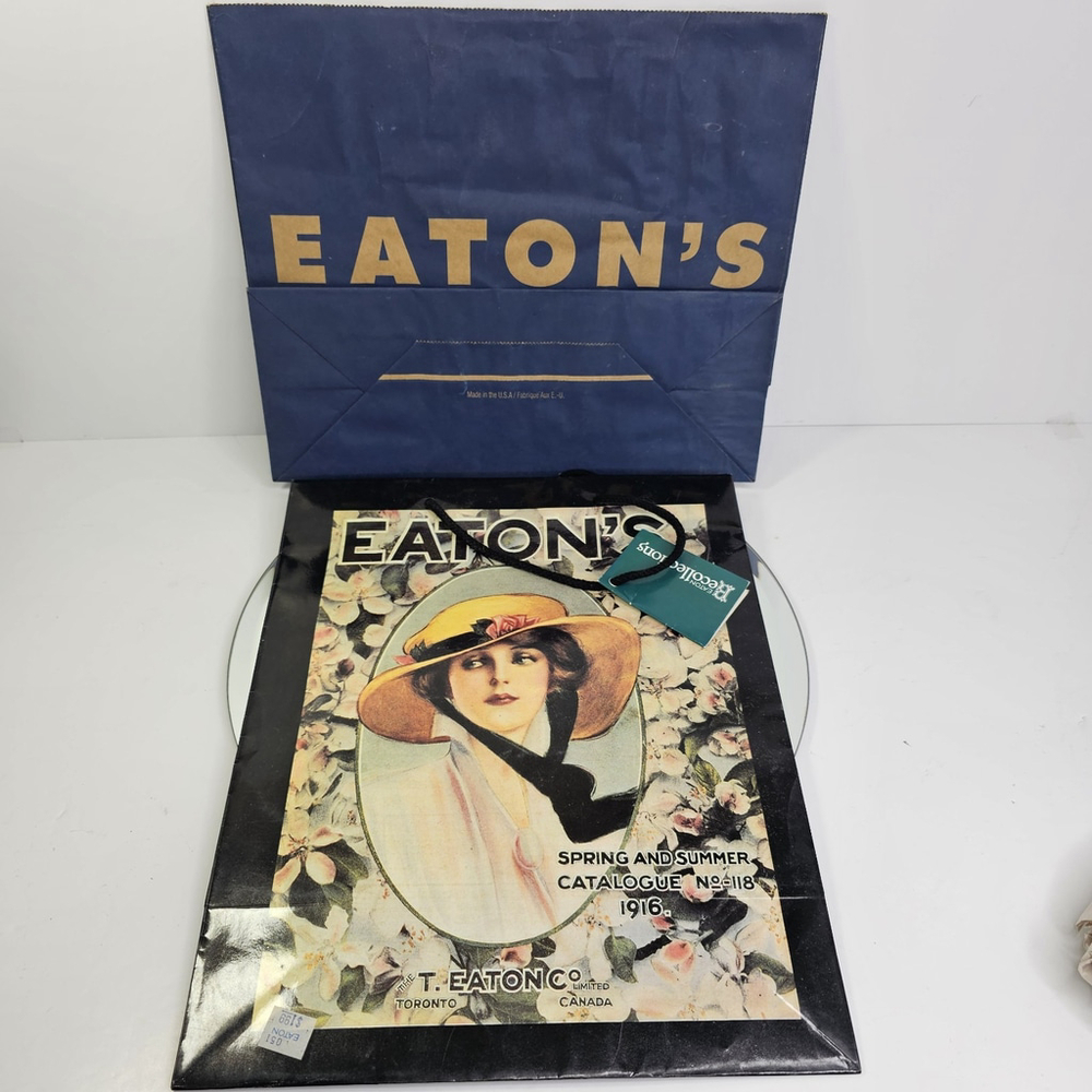 Eaton's Vintage Collectible Shopping Bags Set Of 2
